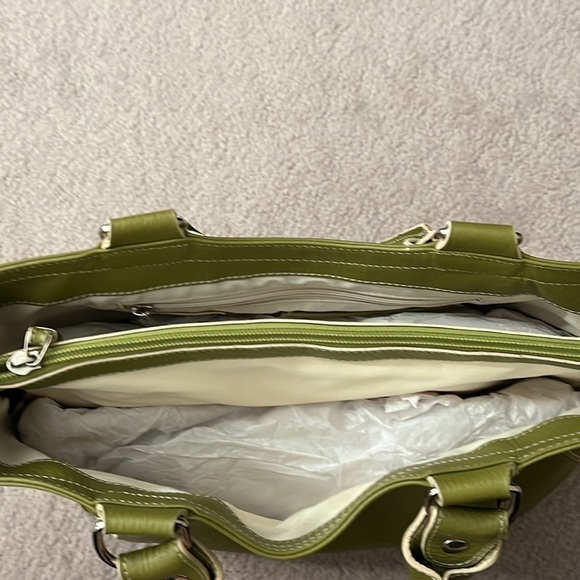 Green Leather Handbag - Picture 3 of 3